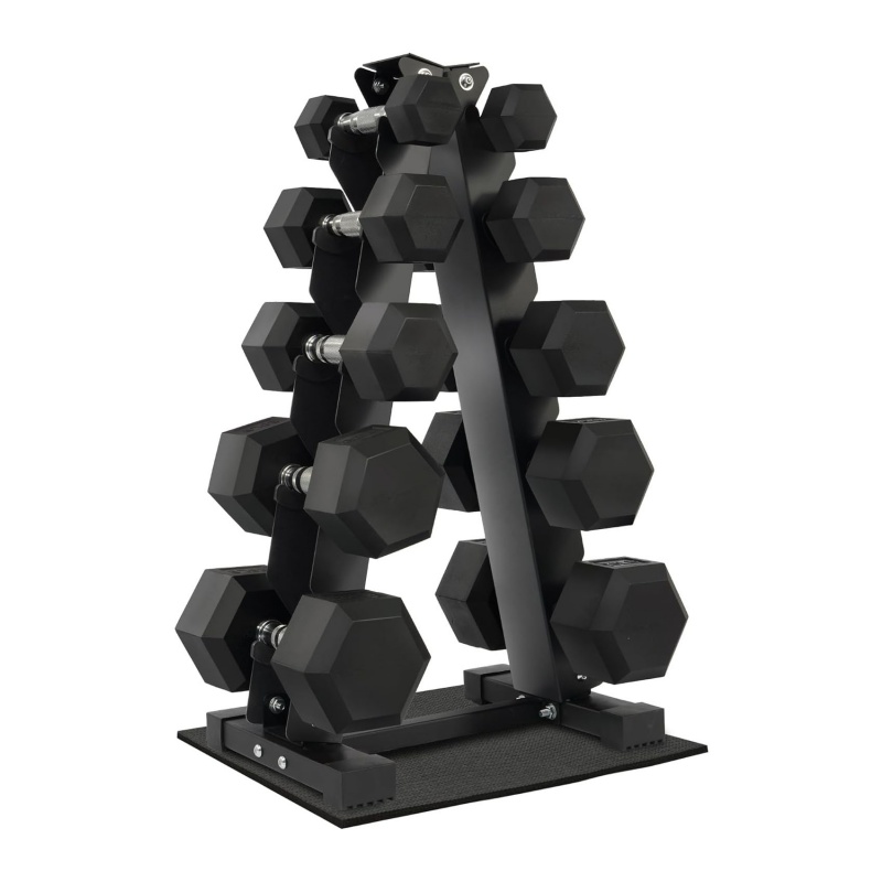 Dumbbell Set - Home Gym Exercise Strength Training Rubber