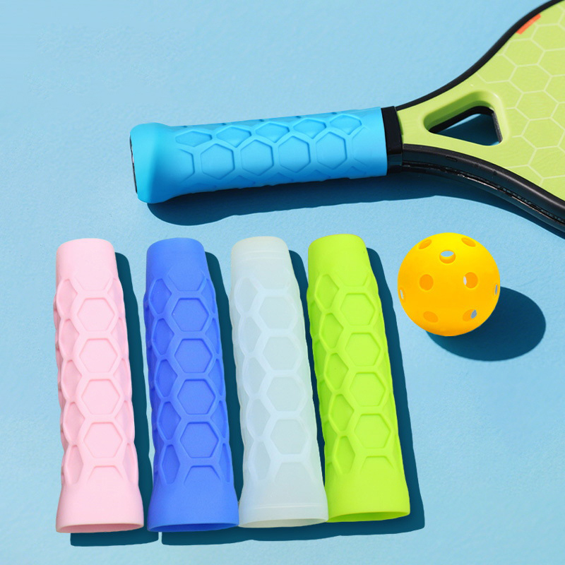 Tennis Racket - 1pc Shock-absorbing Sleeve And Anti-slip Silicone