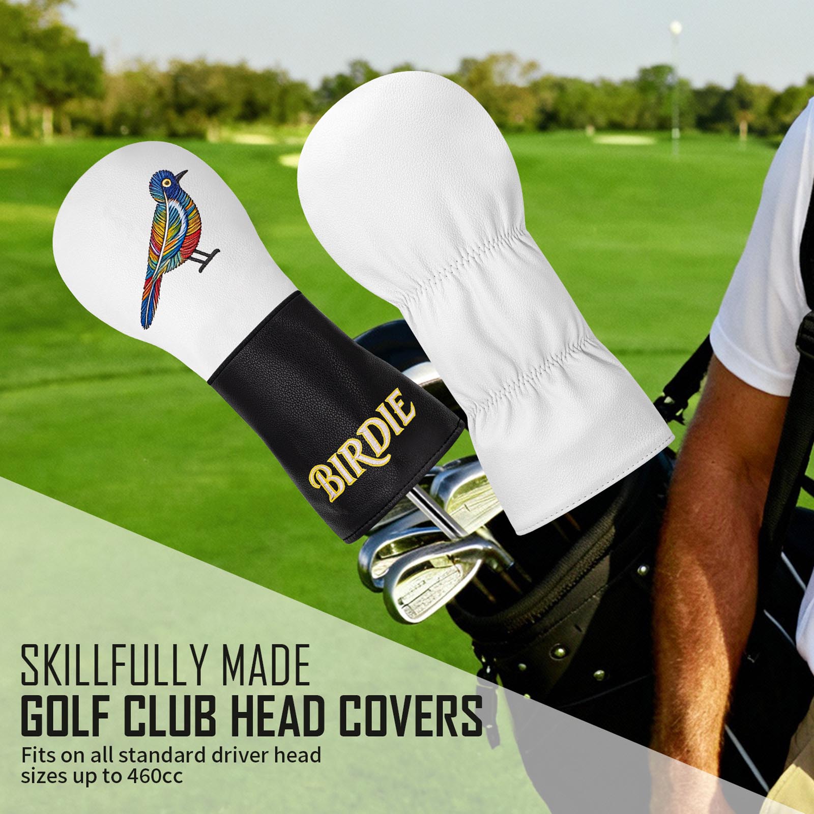 Resistance Band - Colorful Bird Embroidery Golf Headcover Elastic