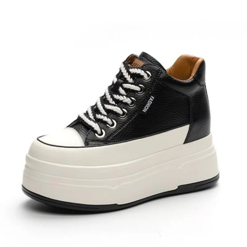 Skateboard - 9CM Cow Suede Genuine Leather Women
