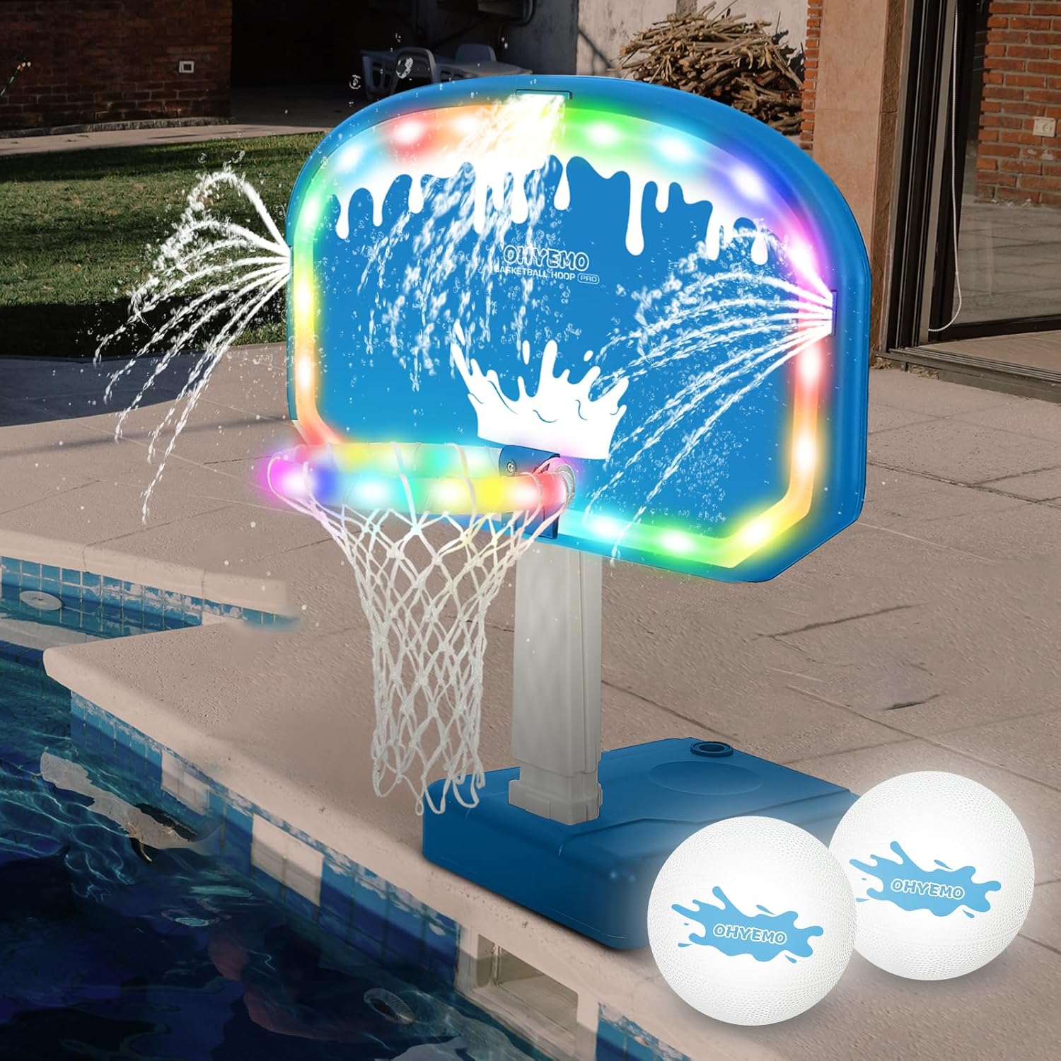 Oversized LED Pool Basketball  - Basketball Hoop review and price