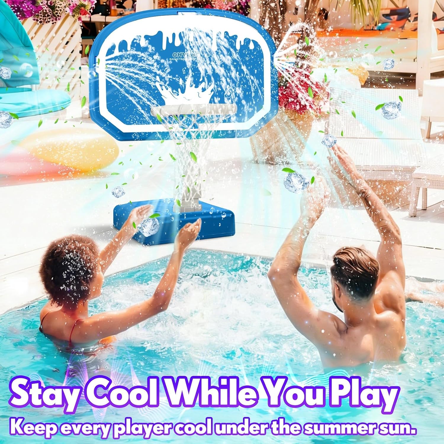 Oversized LED Pool Basketball  - Basketball Hoop review and price