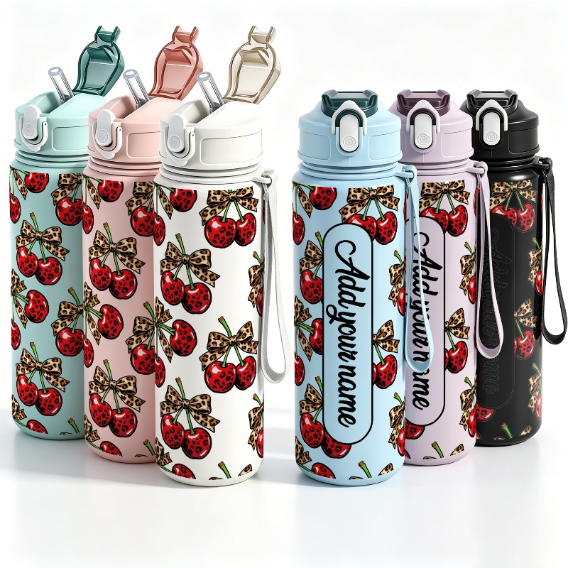 Personalized 25oz Large Cherry - Sports Water Bottle Insulated review and price