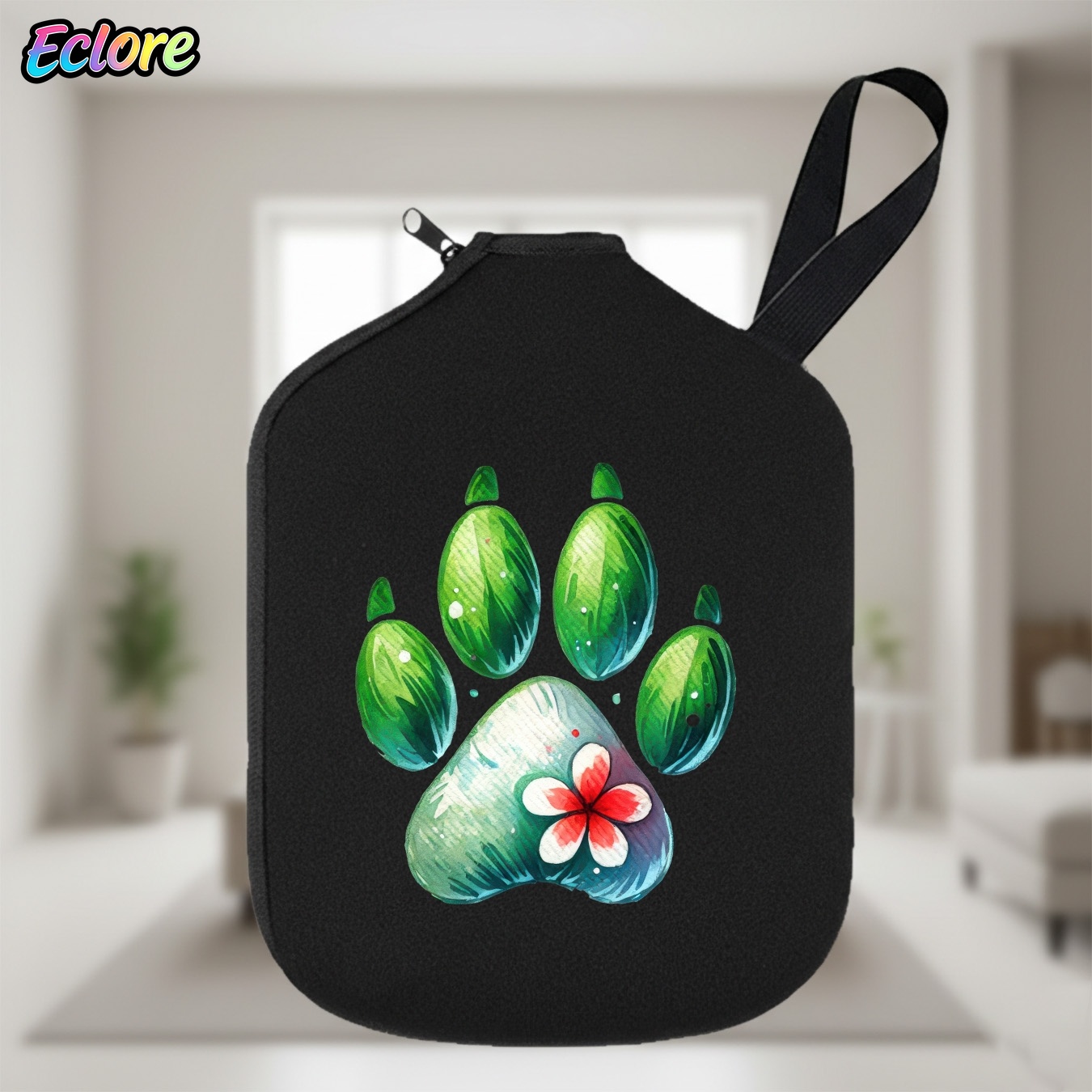 Green Watercolor Paw Print Pad - Tennis Racket review and price